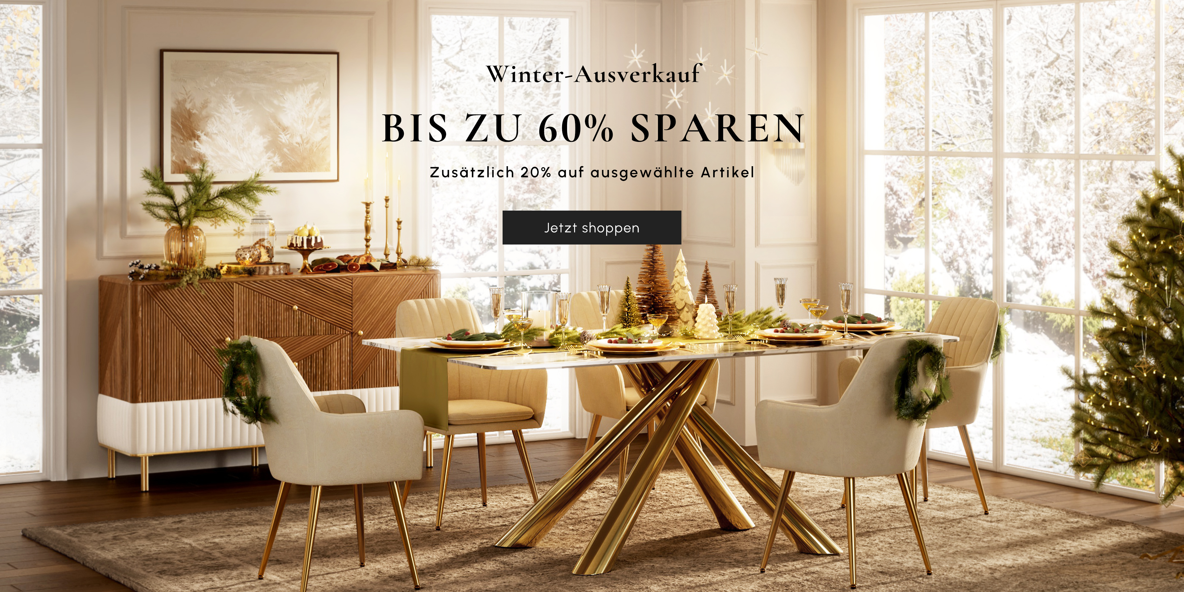 Verkoop in het wintermagazijn