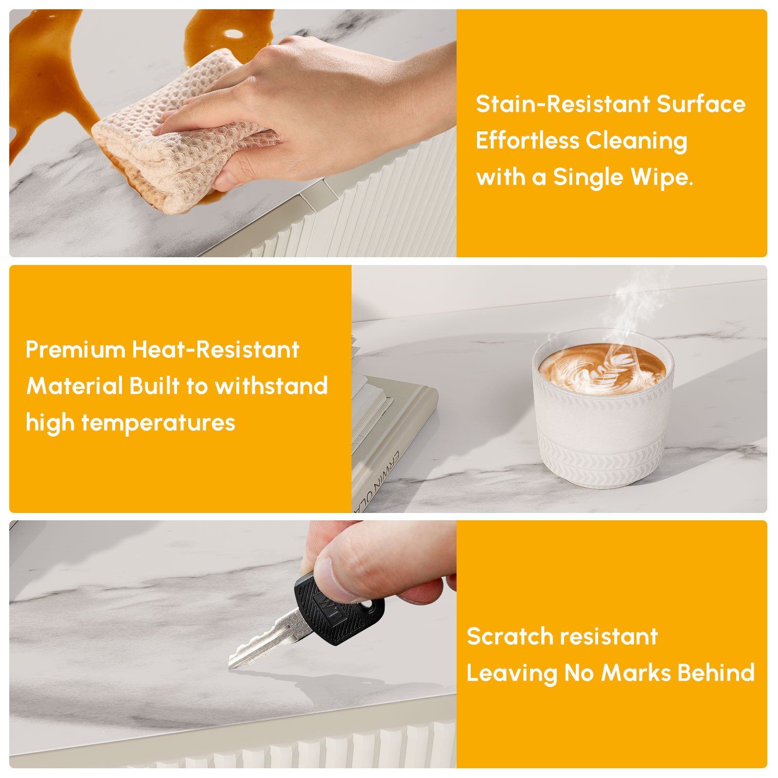 Grovyn 95" Sintered Stone Top Fluted TV Stand with Storage selling image