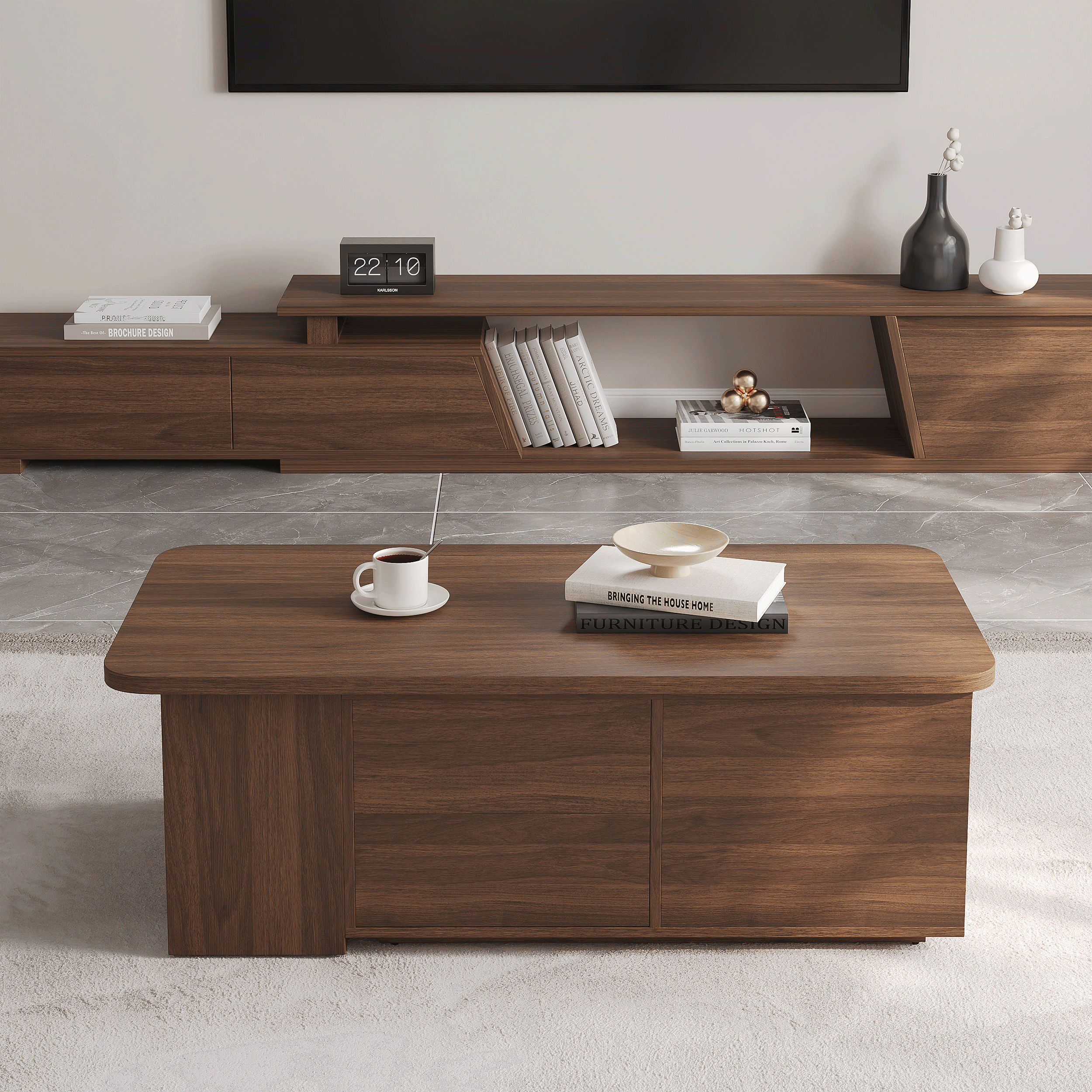 Lift-Top Coffee Table with Extendable Design & Storage(47"-63") selling image