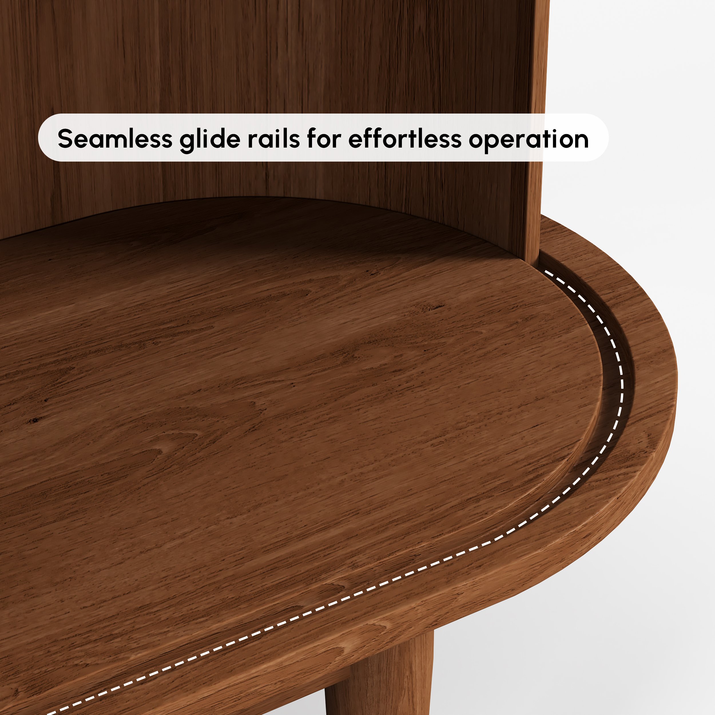 72" Ash Wood Fluted TV Stand with Storage selling image