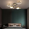 Nordischer Stil Deckenleuchte LED-Ring halbbündige Beleuchtung in Gold