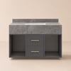 Modern 35.4" Floating Single Bathroom Vanity with Sink, Sintered Stone Top