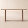 Tintica 71" Oval Walnut Wood Dining Table, Seats 6