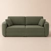 Sofá-cama dobrável de 3 lugares em chenille de 204cm com capa removível