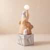 75 cm Resin Elephant Sculpture with Rechargeable LED Ball with Remote