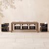 Wevara 9-Piece Outdoor Rope Weave Dining Set with 8 Chairs
