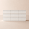 Humply 59" White Leather 9-Drawer Dresser