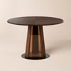 90 - 120 cm Solid Wood Extendable Dining Table with Light