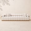 Resaro Teak Wood Deep-Seat 3-Seater Outdoor Sofa