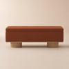 Teddy Fabric Fluffy Faux Fur Flip Top Wood Storage Bench