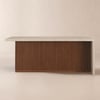Modern 72" Wood Kitchen Island with Storage, Walnut