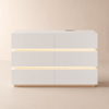 Lumio 47" LED 6-Drawer Dresser with Charging Station