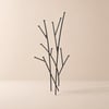 Modern 11-Hook Wall Mounted Coat Rack in Black with Tree Branch Shape