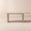 Fluve 200 - 240 cm Extendable Oval Whitewash Dining Table, Seats 6-8