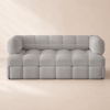 Sofá-cama conversível de 3 lugares em tecido bouclé, 170 cm