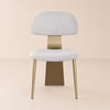 Modern PU Leather Upholstered Dining Chair with Metal Legs, 2 Pieces