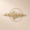 3D Modern Big Gold Wall Decor For Living Room Unique Decorative Metal Home Hanging Art