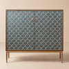 Modern 39" Wood Sideboard with 2 Doors & Adjustable Shelves