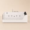 71" 2-Person Whirlpool Bathtub with 16 Massage Jets & Thermostatic Control & LED