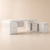 Chicent White L-shaped Modern Executive Desk with Ample Storage Right Hand (1600mm)