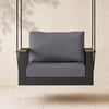 1-Seater Outdoor Tevara Aluminium Hanging Chair in Grey