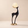 Modern Resin Deer Floor Lamp with Remote Control – 760mm Tall with Light-Up Ball