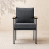 Tevara Outdoor Teak & Aluminium Dining Chairs in Grey, Set of 2