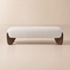Banco de dormitorio tapizado Curva Boucle