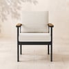 Tevara Outdoor Teak & Aluminium Dining Chairs in White, Set of 2