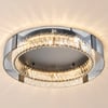 Orlova Crystal Dimmable Ceiling Lights, 3 Modes LED Flush Mount Light with Remote Control