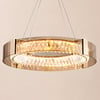 Orlova 24" Crystal Dimmable Ceiling Lights 3 Modes LED Crystal Chandelier