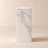 White Sintered Stone Plinth Pedestal Plant Stand & Side Table