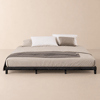 Japanese Style Black Queen Floor Bed