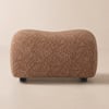 15" Performance Bouclé Gebogen Ottoman