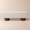 Teddy Fabric Fluffy Faux Fur Flip Top Wood Storage Bench