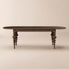 Extendable Oval Dining Table in Walnut for 6–10 People, 2000 mm - 2400 mm