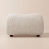 15" Performance Bouclé Gebogen Ottoman
