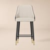 Diamic Black Faux Leather Upholstered Counter Stool, 1 Piece
