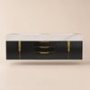 Aro 150 cm Floating Double Bathroom Vanity with Sink, Sintered Stone Top