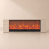 Sintered Stone Top TV Unit with Electric Fireplace and Remote Control Function, 1800 mm