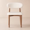 Modern PU Leather Dining Chair with Rubber Wood Legs