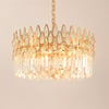Ketose Modern Gold 6-Light Crystal Chandelier with Adjustable Chain