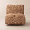 Moderne 17" Performance Bouclé Draaibare Slipper Accentstoel