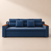 Sofa rozkładana (210 cm), bawełna i len, z pojemnikiem