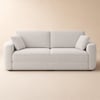 Sofá-cama dobrável de 3 lugares em chenille de 204cm com capa removível