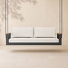 Tevara Outdoor Hanging Daybed in Beige Aluminium with Cushion