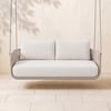 Costra 2-Seater Outdoor Aluminium Handwoven Rope Hanging Swing Chair