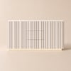 Aura 60″ Whitewash Faux Travertine Top Buffet Sideboard with Ash Wood Slatted Panels & Light