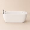 67" 2-Person Whirlpool Bathtub with Massage Jets & Thermostatic Control