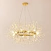 Mid Century Modern 12-Light Crystal Firework Sputnik Chandelier Pendant Ceiling Light